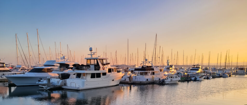 Boats Moored at Dusk