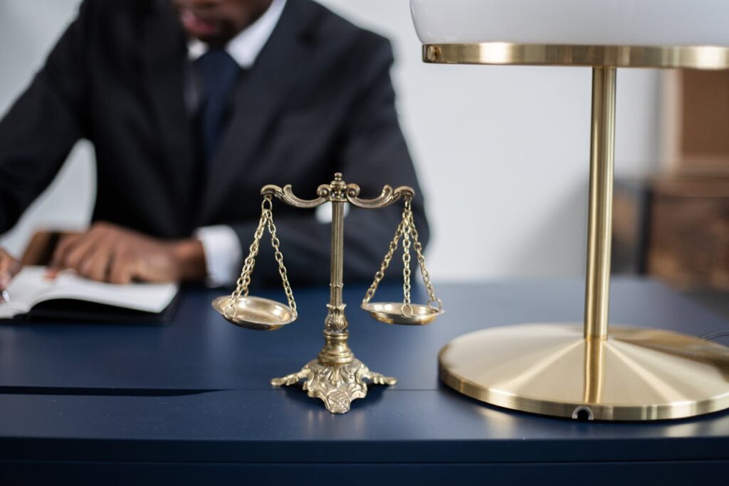 Photo by KATRIN BOLOVTSOVA: https://www.pexels.com/photo/a-balance-scale-on-a-table-6077861/