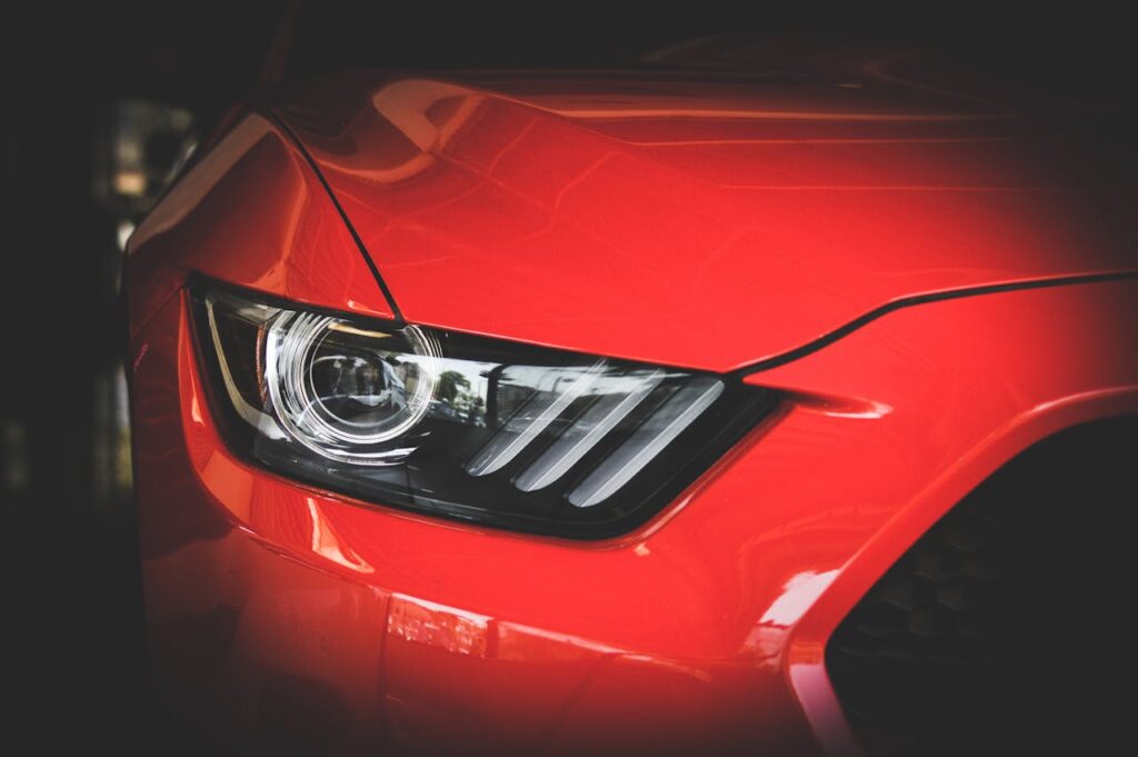 Photo by Vraj Shah: https://www.pexels.com/photo/red-car-head-light-638479/